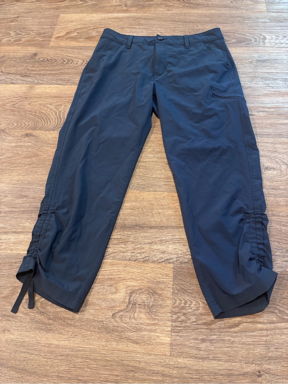 Eddie Bauer Rainier Capri Pants Navy Womens 4 Hiking Stretch Outdoor Travel